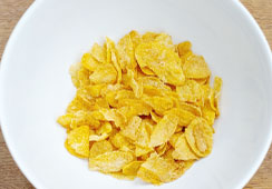 Dry flaked cereal - 6 heaped tablespoons of cornflakes