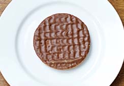 1 chocolate coated biscuit