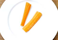 2 carrot sticks