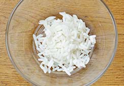 Rice - bolied or fried - 2 tablespoons of boiled rice